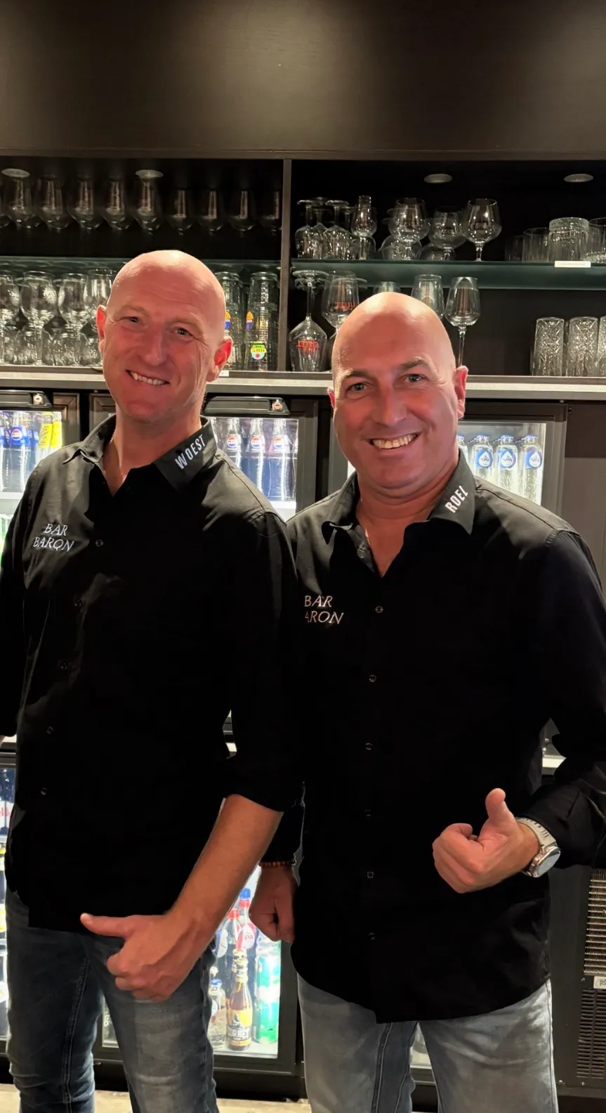 Roel Tahon en Kim Woestenburg, eigenaars van Bar Baron