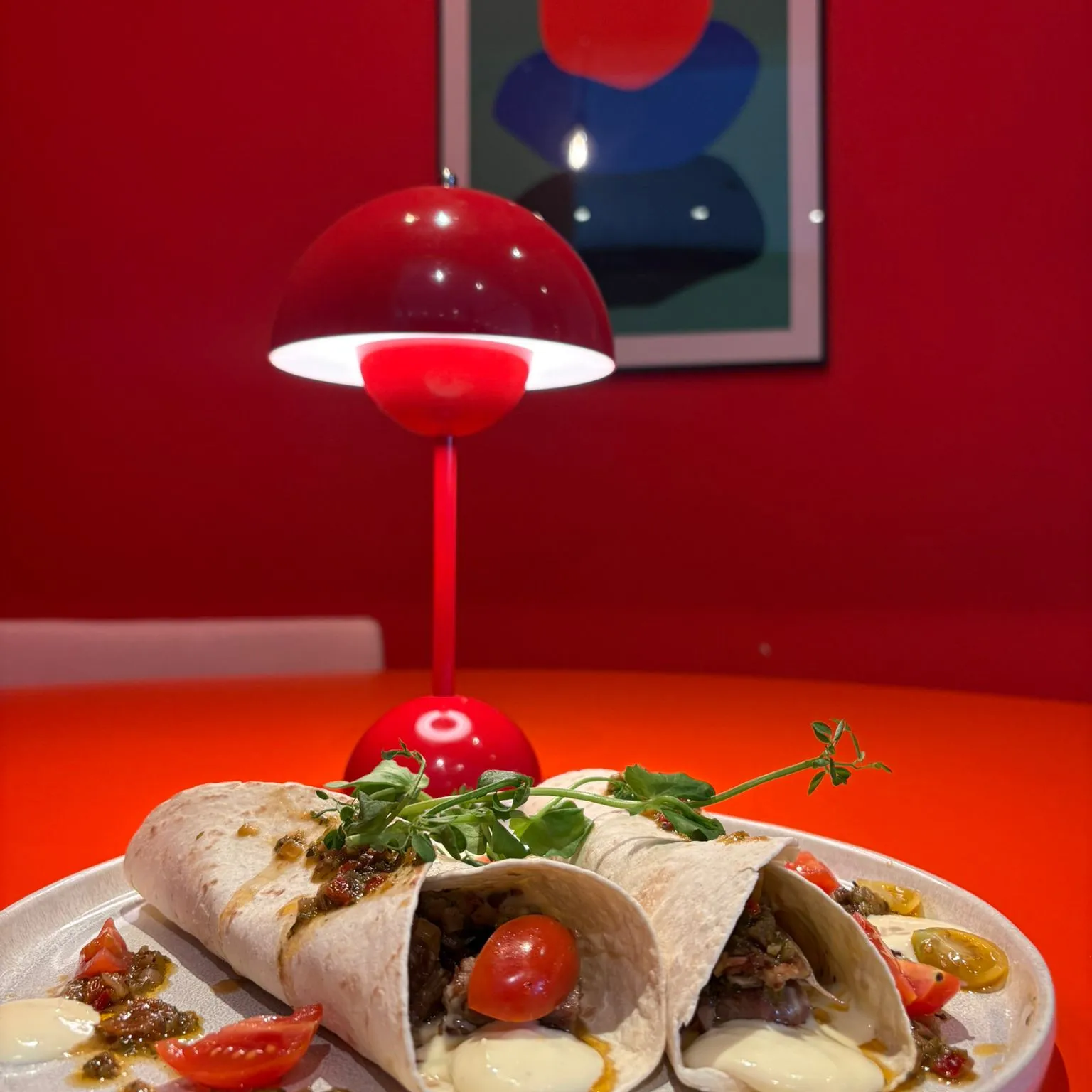 Huisgemaakte wrap met verse salsa